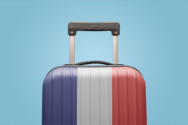 Valise aux couleurs de la France